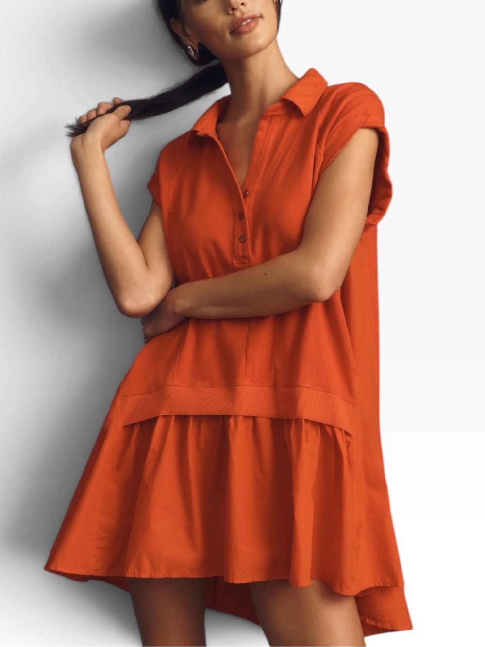 Anthropologie Daily Practice by Anthropologie Offsides
Mini Orange Dress Medium